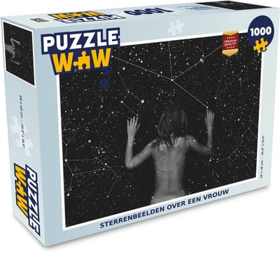 Puzzel Sterrenbeelden over een vrouw - Legpuzzel - Puzzel 1000 stukjes volwassenen