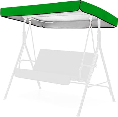 Schommelstoel Luifel - Vervangendehoes - Tuinontspanning - Waterdicht Winddicht - 191x120x20cm - Groen
