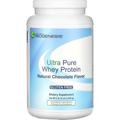 Nutra BioGenesis, Protéine de lactosérum ultra pure, Chocolat naturel, 2 lb 12 oz (1,250 g)