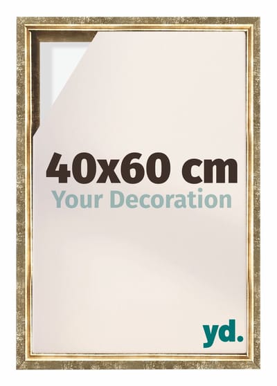 Your Decoration - Baklijst 40x60 cm - Goud Antiek - Baklijst voor Canvas - MDF - Lyon