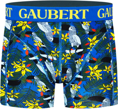 6 stuks GAUBERT® Heren Katoenen Boxershorts | premium herenondergoed | maten M - XXL | Thema: tropical birds