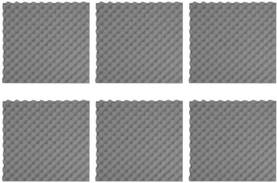 Geluidsisolatie Platen - Akoestisch Schuim - Studio Geluid - Brandvertragend Materiaal - 6 Stuks 50x50 - Geel