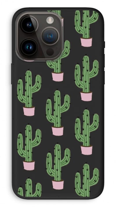 Case Company® - Hoesje geschikt voor iPhone 14 Pro Max hoesje - Cactus Lover - Biologisch Afbreekbaar Telefoonhoesje - Bescherming alle Kanten en Schermrand