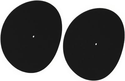 Draaitafelmat Vilt - Platenmat Antislip - Vinyl Luisteren - Trillingen Dempend - 30.5 cm Diameter - Zwart