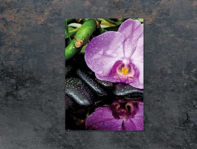 TMK ArtDeko Serie - Snijplank - Glas - Orchidee - 35x52 cm