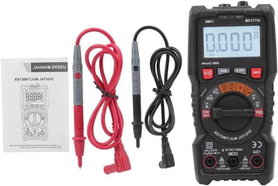 Digitale Multimeter - Stroom Tester - Elektrische Metingen - Automatische Bereikinstelling - 4000 Counts - Grijs