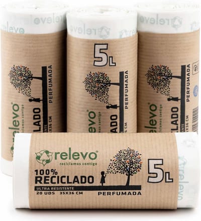 100% Gerecyclede Geur-Vuilniszakken - Extra Sterk - 5L - 80 Stuks