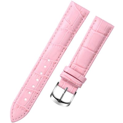 8 10 12 14 15 16 17 18 19 20 mm Echt lederen horlogeband horlogeband horlogeband vrouwelijk rood wit zwart 15mm roze