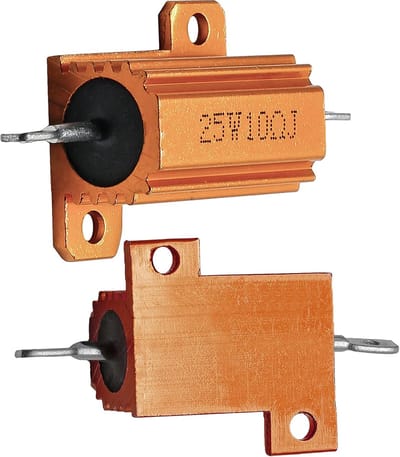 Aluminium Weerstand - Chassis Gemonteerd - Industriële Controle - Verbeterde Warmteafvoer - 25W 10 Ohm