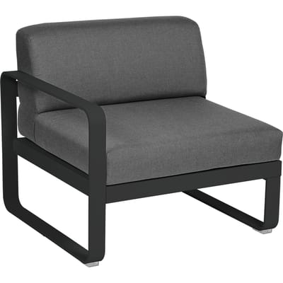 Fermob BELLEVIE Fauteuil Module links - 42 drop mat - A3 grafietgrijs