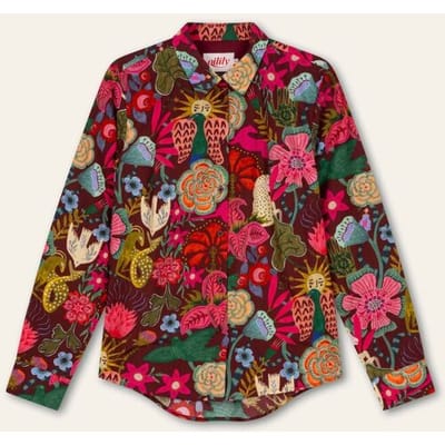 Oilily Bregje Blouse- maat38 Cabernet