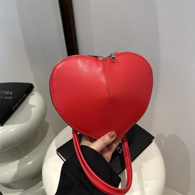 Nieuwe lente- en zomermode: Hot Girl Love kleine vierkante tas met een stijlvolle textuur, diagonaal te dragen over één schouder. red