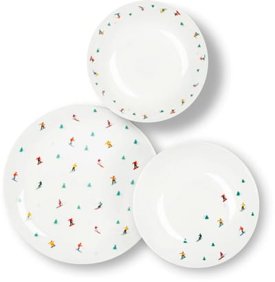 Excelsa Cortina Serviesset 18-delig – Multicolor – Italiaans Design – Voor 6 Personen