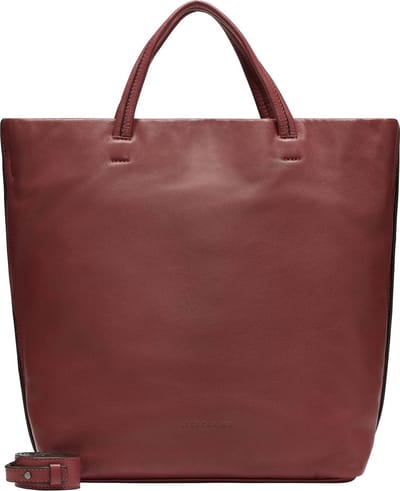LIEBESKIND BERLIN Leren Schoudertas Shopper Hera Sheep Natural Tote Bag Berry Wijnrood