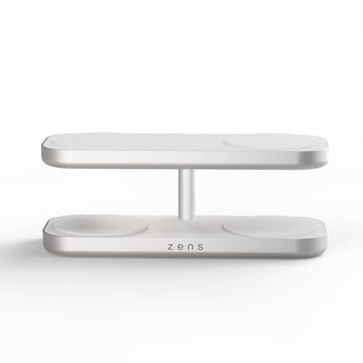 Zens Quattro Charger Pro 4 draadloze lader 4× Qi2 15 W MagSafe 4 apparaten tegelijk Wit