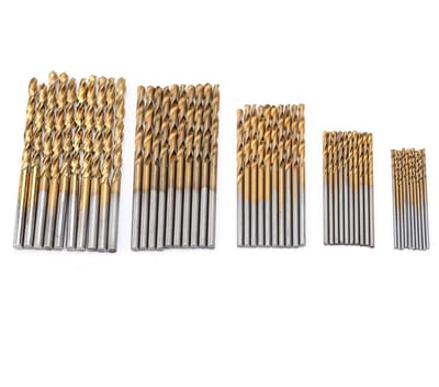 Cosensi- Spiraalboor Set - 50 Stuks - Hoge Snelheid Stalen Boor - Mini-Handboor - Precisie Boorgereedschap - Lichtgewicht en Duurzaam - Boorset