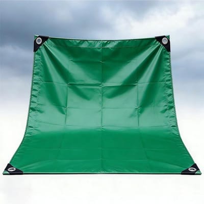 Weerbestendig Afdekzeil 200 x 200 cm Zonwering, Uv-Bescherming, Waterdicht, Weerbestendig, Scheurvast, Op Maat Beschermzeil Voor Meubels Voor Camping, Tuin, Auto, Boot, Groen