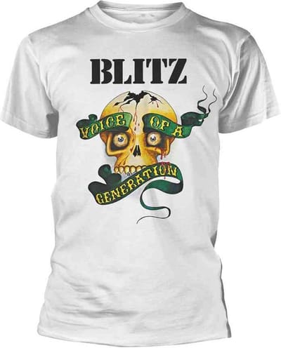Blitz Heren Tshirt -XXL- Voice Of A Generation Wit