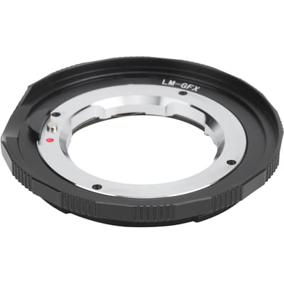 NEWYI LMGFX Lensadapter Converterring voor Leica LM Lens naar voor Fujifilm GFX Camera black