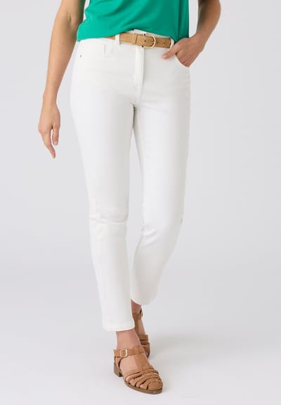 Damart - Jeans slim fit 7/8e broek Perfect Fit by Damart - Dames - Wit - 38