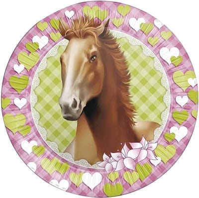 Haza Witbaard Plates Horses 8pcs.