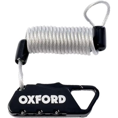 Herinstelbaar 3-cijferig combinatieslot met kabel Oxford