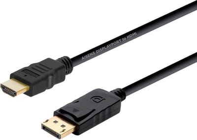 Adapter DisplayPort naar HDMI Aisens DP Zwart 20 m