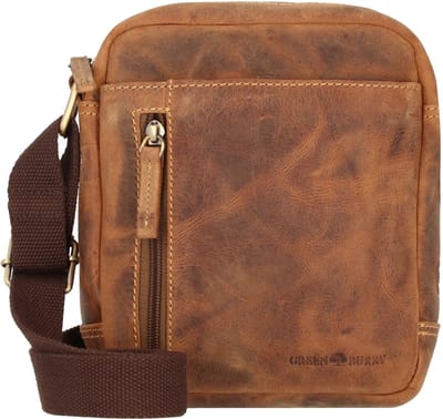 GREENBURRY schoudertas Vintage Travel - 4 Crossbody Bag Brown bruine