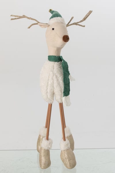 J-Line figuur Rendier Standing - polyester - mix - large