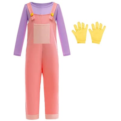 Nieuw Spel The Amazing Digital Circus Jax Cosplay Kostuums Kinderen Meisje Jumpsuit+Handschoenen Voor Feest Verkleden Halloween Karnaval Kostuum 110 4T roze