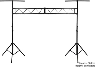 Lichtbrug met statieven - 300 cm breed - truss