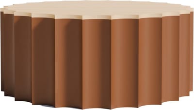 Fiastra Trivela taartplateau - taartstandaard - bruin - 30 x 30 cm
