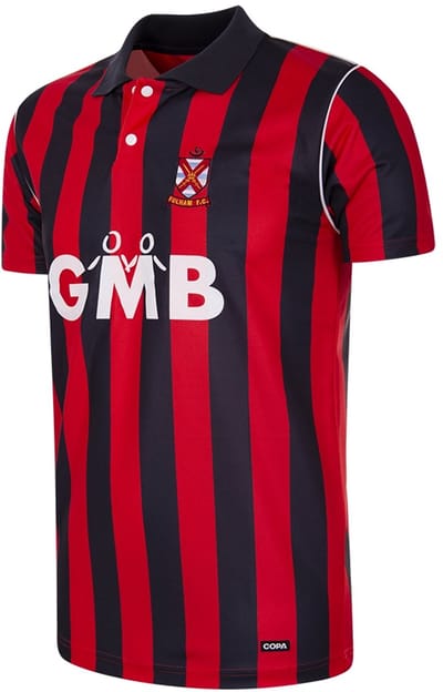 COPA - Fulham FC 1993/94 Retro Voetbalshirt - Heren - Rood - Zwart - XS