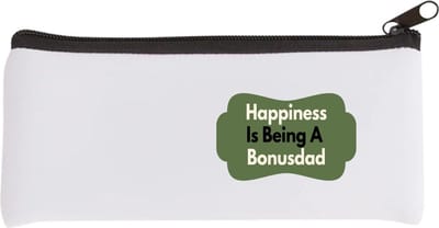 Akyol - happiness is being a bonusdad Etui - Papa - de liefste bonusvader - vader cadeautjes - vaderdag - verjaardag - geschenk - kado - 20 bij 9 cm