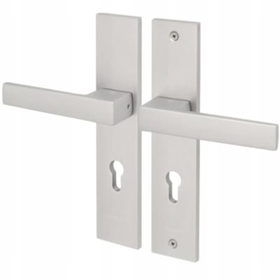 TOTAL Buitendeurkruk RVS 72mm Schild Inox - Klasse 3