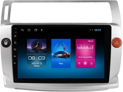 Autoradio met bluetooth - Carplay - Voor Citroen C4/ C-Triomphe/ C-Quatre (2004-2009) - Geschikt voor Apple en Android - Stereo - Navigatie - Navigatiesysteem auto - 1GB 16GB