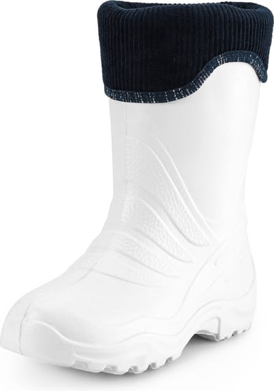Ladeheid LA-LMG-861-Termix Dames Regenlaarzen - Rubber - Gevoerd - EVA - Waterdicht – Wit/blauw – 22/23