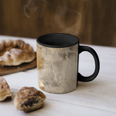 Magische Mok - Foto op Warmte Mokken - Koffiemok - Goud - Portret - Vrouw - Magic Mok - Beker - 350 ML - Theemok