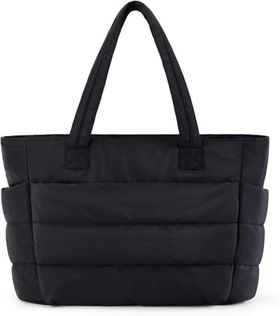 Dames Handtas - Schoudertas Grote Tas - Reizen Werken Fitness - Veelzijdig Ontwerp - 43x15x27cm - Zwart