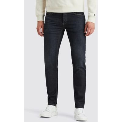 Cast Iron blauwe heren jeans   Riser   Rinsewash wassing   Slim Fit   5-Pocket zakken   Knoopsluiting   Duurzaam   Regular waist Blauw 33/34