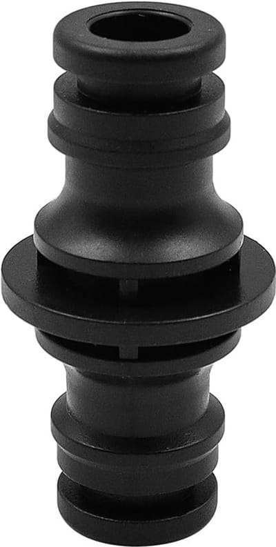 Dailygoods- Slangkoppeling 6 Stuks - Dubbele Slangaansluitingen - 1/2 Inch - Lekvrij - Kunststof - Voor Tuin- en Huisslang - Slangconnector