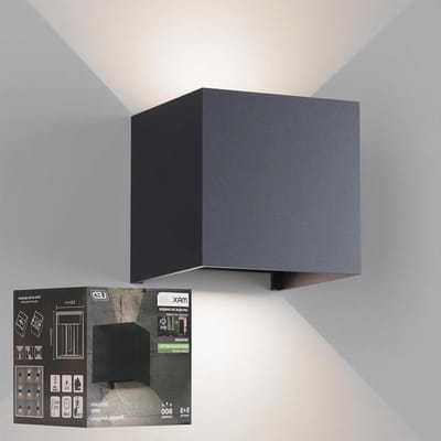 Verstelbare 10W LED Wandlamp voor Binnen en Buiten met 800lm, IP65 Waterdicht, Geschikt voor Trappen, Gangpaden en Tuinen