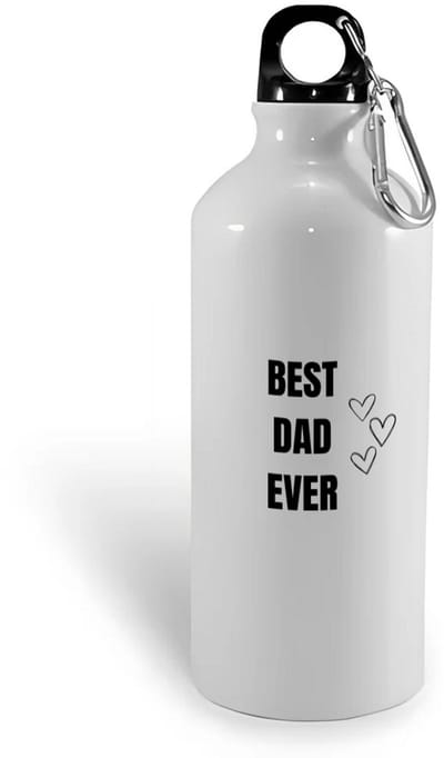 Hacebo® - Best Dad Ever waterfles - Vader - Papa - Vaderdag - cadeau - verjaardag - Opa - water fles - 400ML
