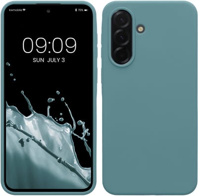 kwmobile telefoonhoesje geschikt voor Samsung Galaxy A37 5G - Hoesje met siliconen coating - Smartphone case in Arctische nacht
