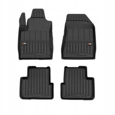FROGUM TPE Autovloermatten & Kofferbakmat Set – Fiat Bravo 2 Hatchback 2007-2014 – Met Subwoofer – Zwart – Geurloos – Perfecte Pasvorm