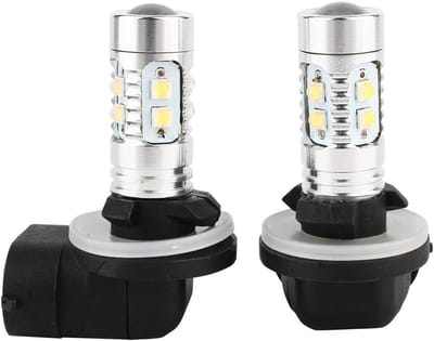 2 Stuks H27 881 High Power 50W LED Mistlampen voor Auto's - Helder Wit 6000K, DC 12-24 Volt, Perfect voor Slechte Weersomstandigheden