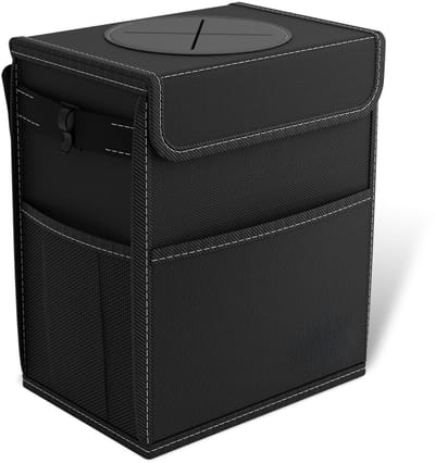 Famanu – Automatische auto prullenbak met deksel, waterdicht en ophangbaar