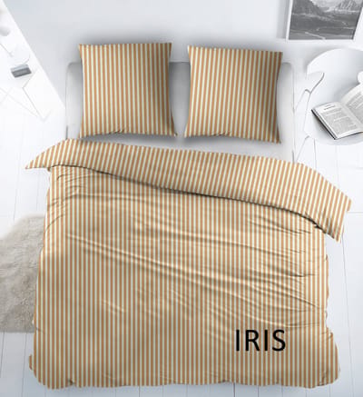 Sleepnight Dekbedovertrek Flanel Iris Geel - 240 x 200/220 cm + 2 kussenslopen - [Geel]