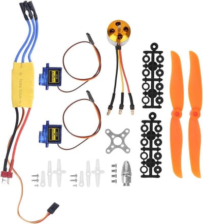 RC Vliegtuig Bouwpakket met Brushless Motor, 30A ESC en 9G Servo voor Optimale Prestaties
