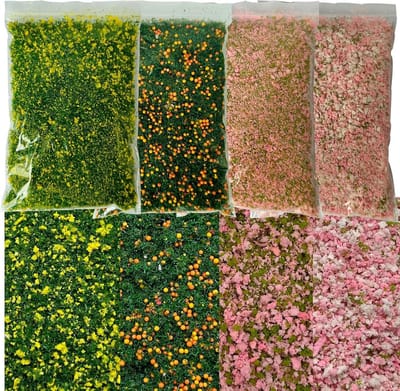 Kleurige Poederboom voor DIY Miniatuurlandschappen, Modelbouw en Tuin Diorama's - 4 Kleuren beschikbaar